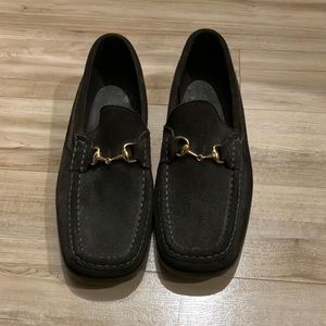 Gucci suede loafers